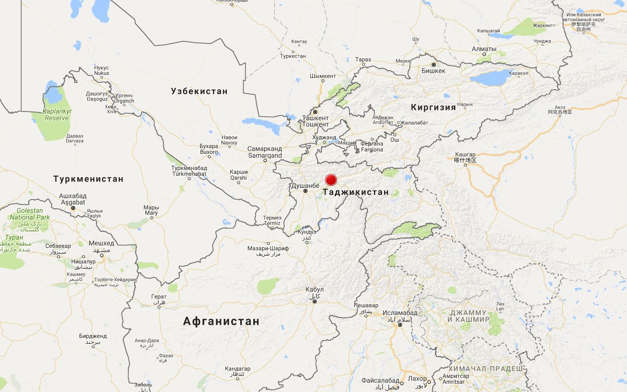 Землетрус з території Таджикистану 30.03.2018